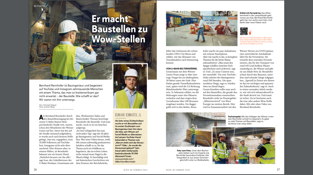 Artikel in dem Magazin „Besser STADTleben“