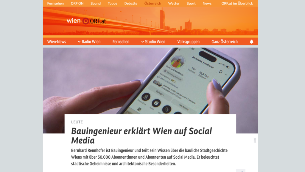 Beitrag auf „Wien heute“ (ORF)