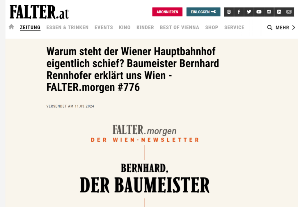 Artikel im „Falter“